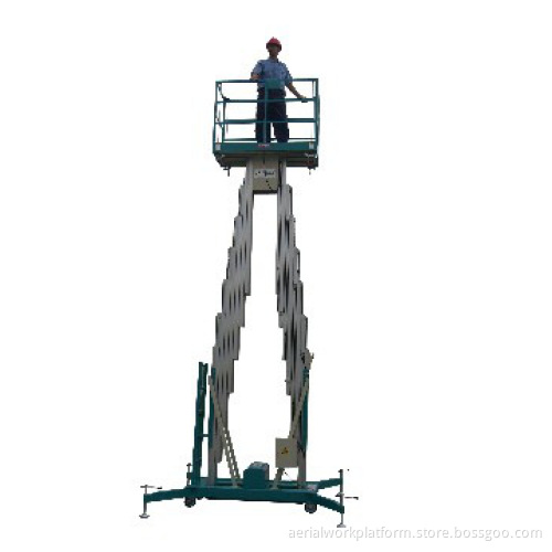 Double Mast Aluminum Aerial Work Platform